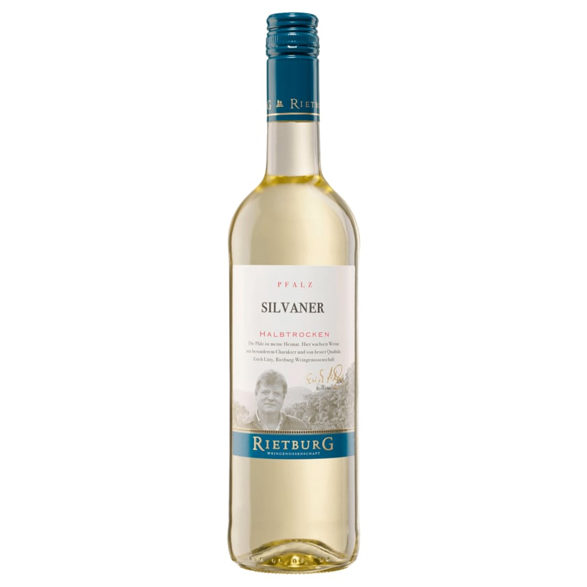 Rietburg Winzer Weißwein Silvaner QbA halbtrocken 0,75l